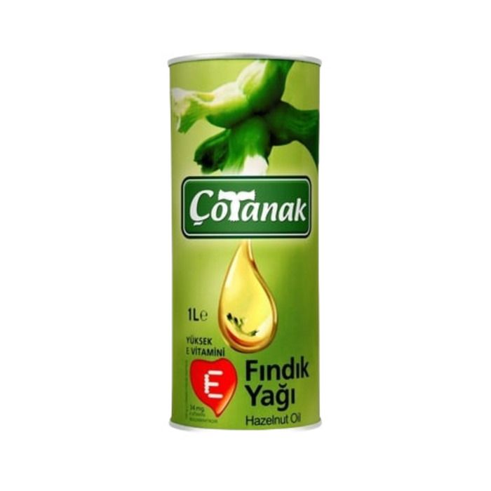 Çotanak %100 Fındık Yağı 1L Teneke